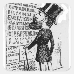 Hullo! Maskelyne and Cook Square Sticker