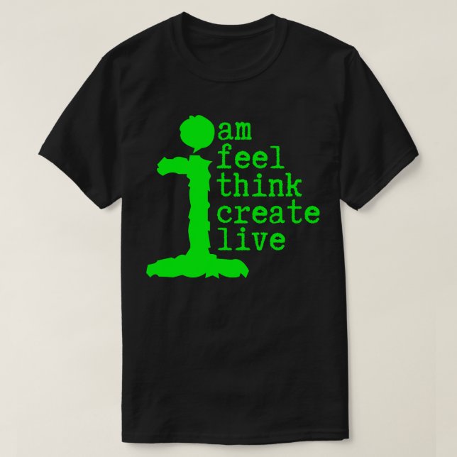 Human Am I Life Instructions  1 T-Shirt (Design Front)