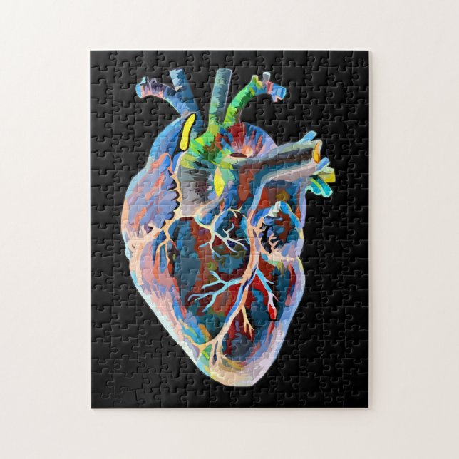 Human Anatomy biology Heart Original Abstract Art Jigsaw Puzzle (Vertical)