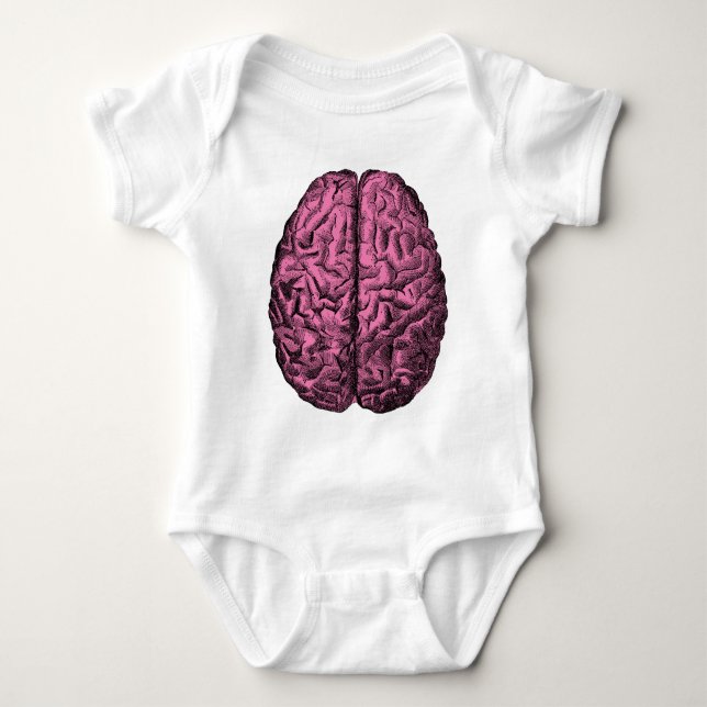 Human Anatomy Brain Baby Bodysuit (Front)