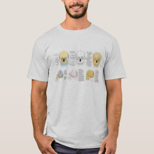 Human Anatomy Human Skull colour illustrated mugs T-Shirt