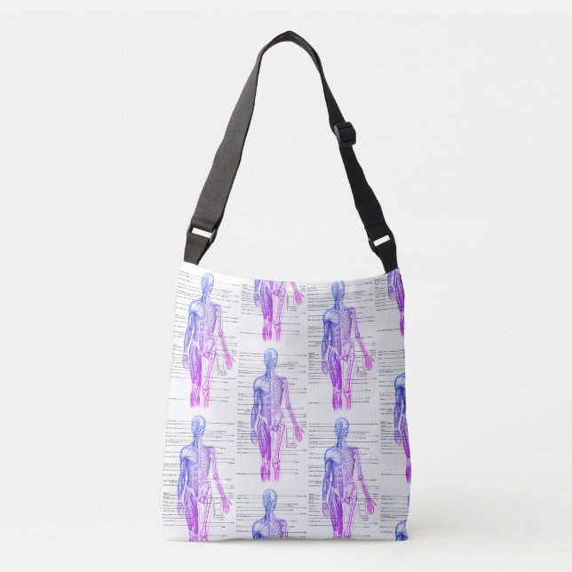 Human Anatomy Medical Diagram Novelty Crossbody Bag (Front)