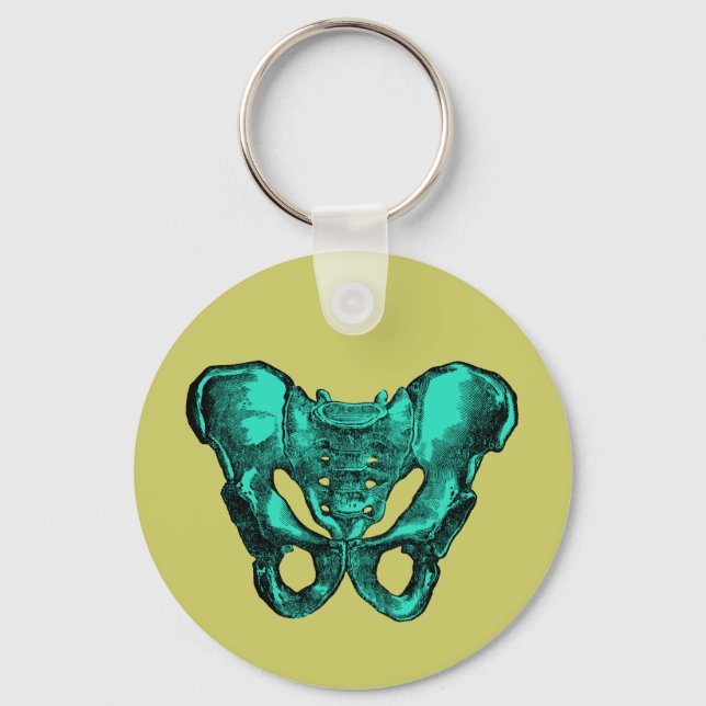 Human Anatomy Pelvis Bones Key Ring (Front)