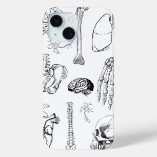 Human Anatomy Vintage Medical Illustration Set iPhone 15 Case