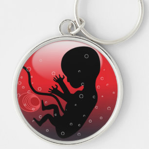 HUMAN BABY EMBRYO KEY RING