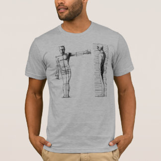 Human Blueprint grey semi fitted mens tshirt