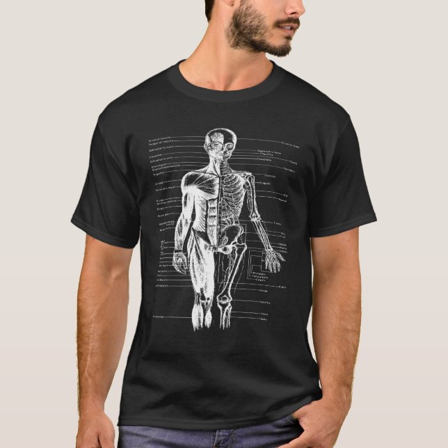 Human Body Muscle Anatomy Doctor T-Shirt (Front)