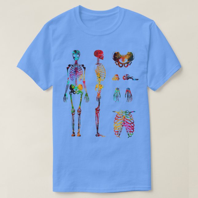Human Body skeletal system 1 T-Shirt (Design Front)