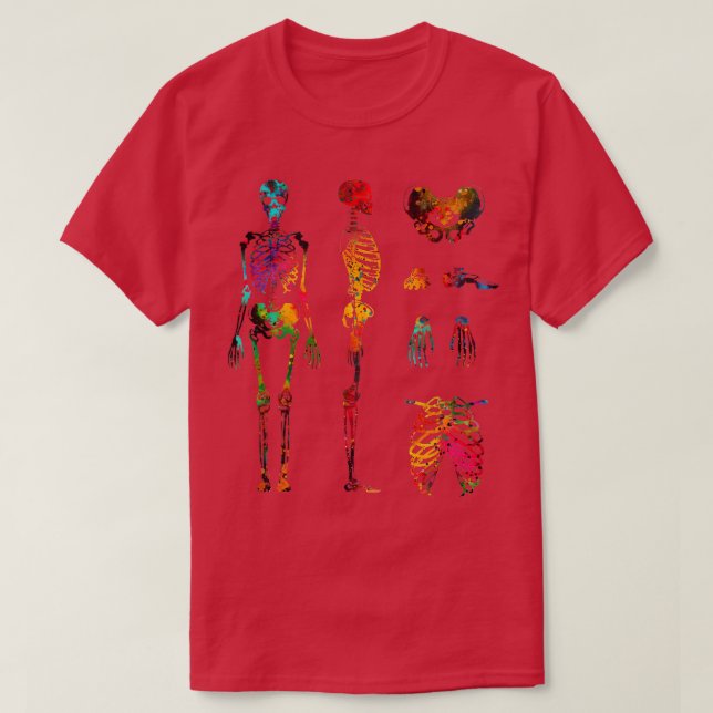 Human Body skeletal system 1 T-Shirt (Design Front)
