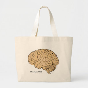 Human Brain: Analyse This! Large Tote Bag