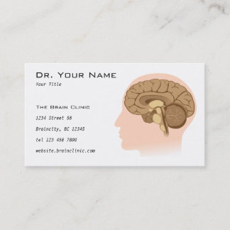 Human brain anatomy Business Card