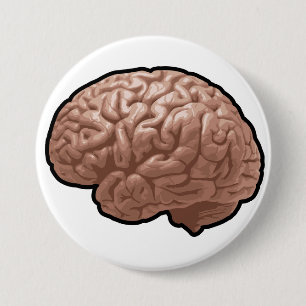Human Brain Button