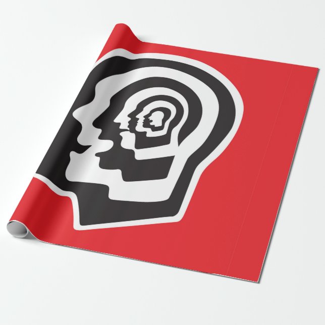 Human brain , emotions , psychology - abstract ill wrapping paper (Unrolled)