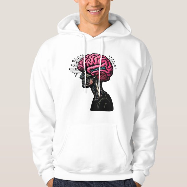 Human brain hoodie (Front)