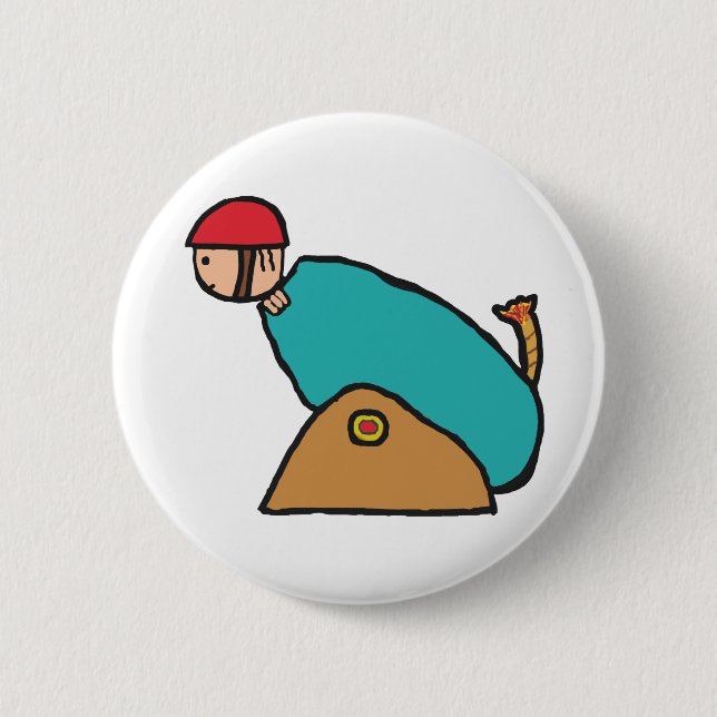 Human Cannonball 6 Cm Round Badge (Front)