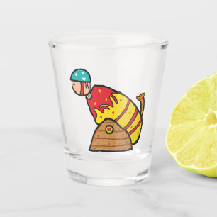 Human Cannonball Shot Glass