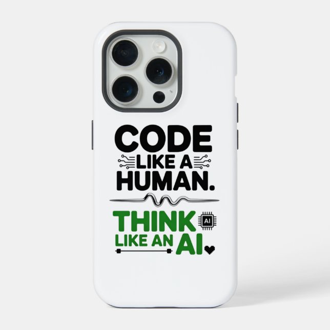 Human-Centred Design AI Collaboration Design iPhone Case (Back)
