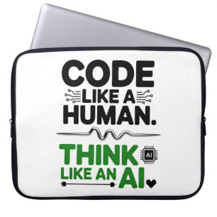Human-Centred Design AI Collaboration Design Laptop Sleeve