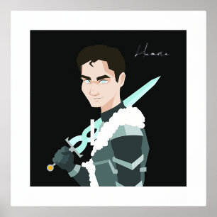 Human Character Foil Prints