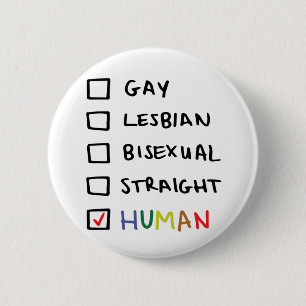 Human Checklist 6 Cm Round Badge