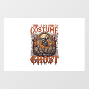 Human Costume Ghost Skeleton Graveyard Moon Hallow