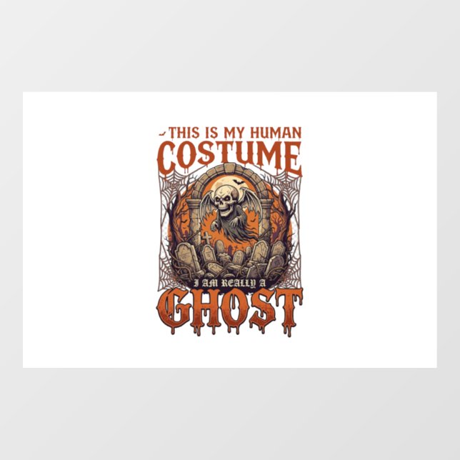 Human Costume Ghost Skeleton Graveyard Moon Hallow (Sheet)