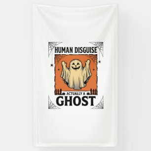 Human Costume Ghost Vintage Halloween Humor_1 Banner
