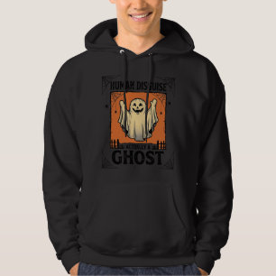 Human Costume Ghost Vintage Halloween Humor_1 Hoodie