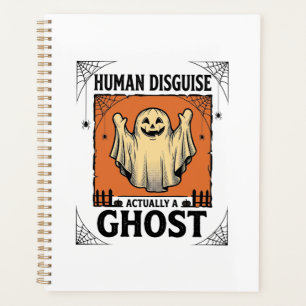 Human Costume Ghost Vintage Halloween Humor_1 Planner