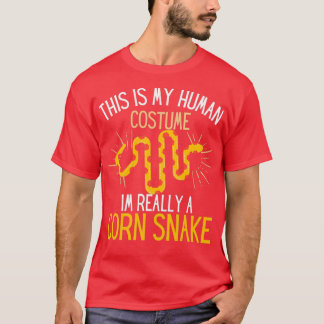 Human Costume Im Really A Corn Snake Fun  T-Shirt
