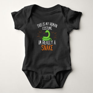 Human Costume Im Really A Snake Party Costume Baby Bodysuit