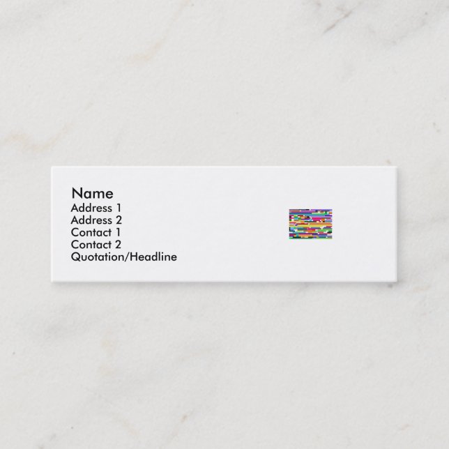 Human DNA Mini Business Card (Front)