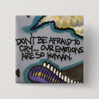 Human Emotions Graffiti 15 Cm Square Badge