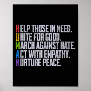 Human - Equality Human Rights Lgbtqia Pride Love B Poster