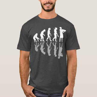 Human Evolution Funny Baking Baker Humour Culinary T-Shirt