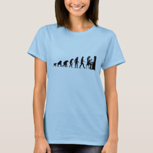 Human Evolution: Pianist T-Shirt