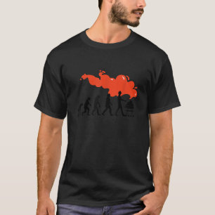 Human Evolution Pitmaster Funny BBQ Grilling Smoke T-Shirt