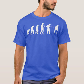 Human Evolution Pizza Delivery Guy Eating Pizza It T-Shirt