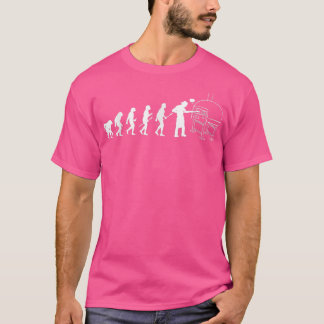 Human Evolution Pizza Delivery Guy Eating Pizza It T-Shirt