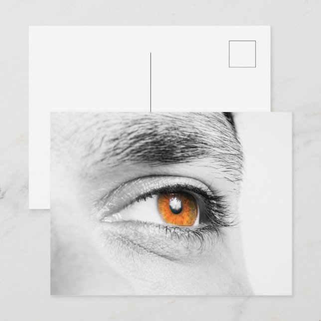 Human eye closeup postcard (Front/Back)