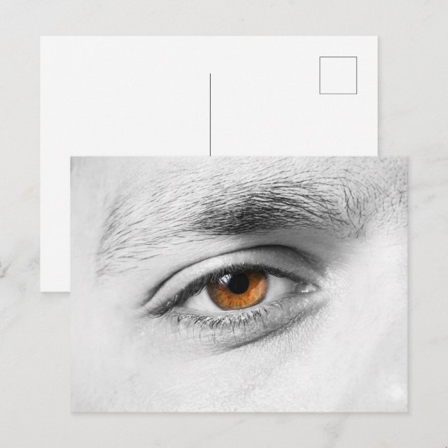 Human eye closeup postcard (Front/Back)