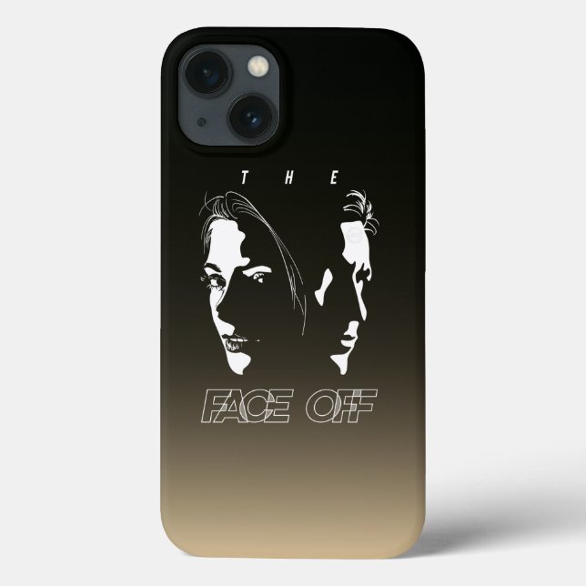 Human Face-off Silhouette Art | Case-Mate iPhone Case (Back)