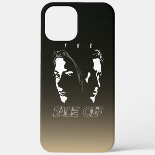 Human Face-off Silhouette Art iPhone 12 Pro Max Case