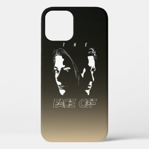 Human Face-off Silhouette Art iPhone 12 Case