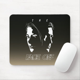 Human Face-off Silhouette Art Mouse Pad