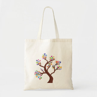 Human Hand Tree. Tote Bag