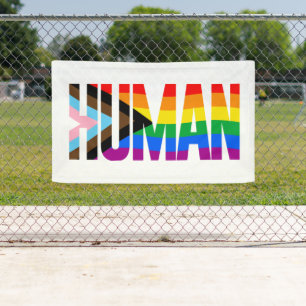 Human Inclusivity Pride Flag Banner