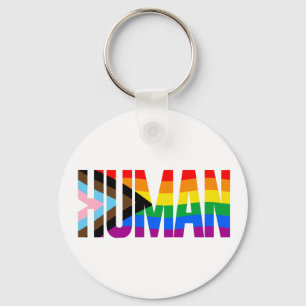 Human Inclusivity Pride Flag Key Ring