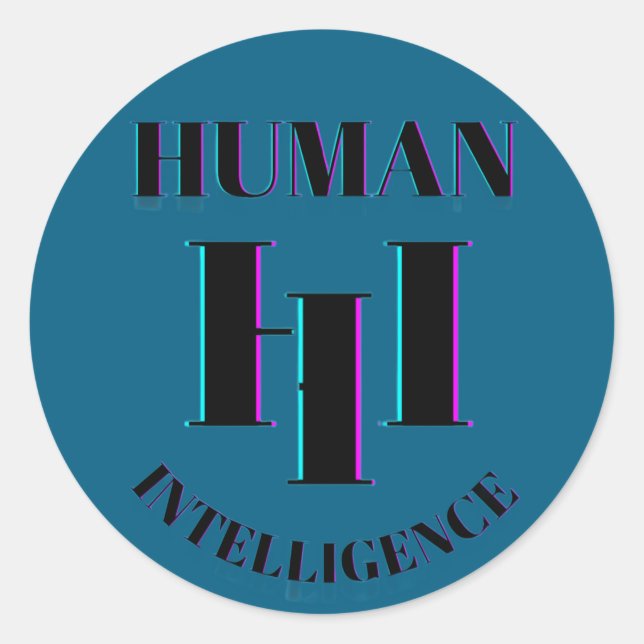 Human Intelligence sticker  (Front)