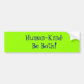 Human-Kind Bumper Sticker